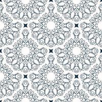 Luxurious seamless pattern with retro patterns. Background with white and blue color. Good for wallpaper. Vector. vector