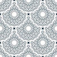 Luxurious seamless pattern with retro patterns. Background with white and blue color. Good for postcards. Veil illustration. vector