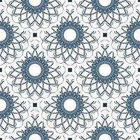 patrón sin costuras con patrones retro. fondo con color blanco y azul. bueno para las impresiones. ilustración de velo vector