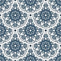 Luxurious seamless pattern with monograms. Background with white and blue color. Good for prints. Vector. vector