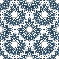 Seamless pattern with monograms. Background with white and blue color. Good for postcards. Vector. vector