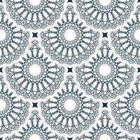 Luxurious seamless pattern with retro patterns. Background with white and blue color. Good for postcards. Vector. vector