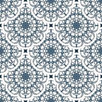 Endless background with retro patterns. Background with white and blue color. Good for postcards. Veil illustration. vector