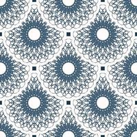 Seamless pattern with retro patterns. Background with white and blue color. Good for postcards. Vector. vector