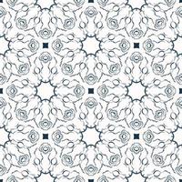 fondo interminable con patrones retro. fondo con color blanco y azul. bueno para papel tapiz. ilustración de velo vector