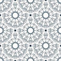 Endless background with retro patterns. Background with white and blue color. Good for wallpaper. Vector. vector