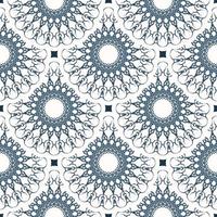 Seamless pattern with monograms. Background with white and blue color. Good for wallpaper. Vector. vector