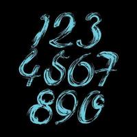 Abstract Grunge Number Vector