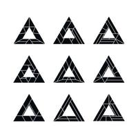 Abstract Geometric Triangle Shape Vector Set