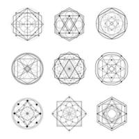 Sacred Geometry Shape Vector Illustration