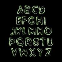 Abstract Hand Drawn Alphabet Vector