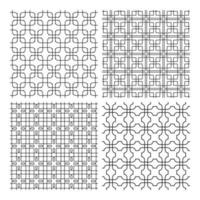 Abstract Line Art Seamless Pattern Vector