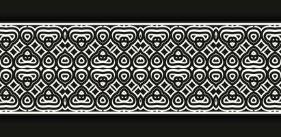 Ornamental pattern border Design Template vector