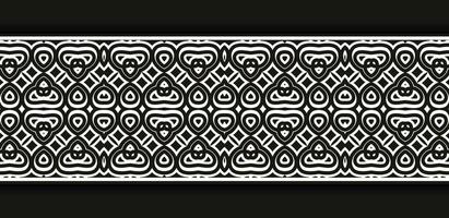 Ornamental pattern border Design Template vector