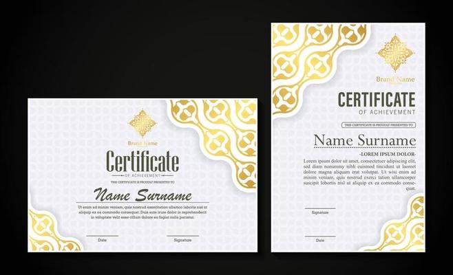 achievement certificate border style diploma