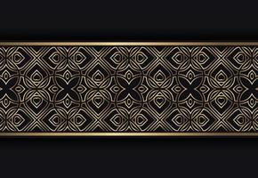 Elegant golden ornamental border template vector