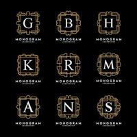 Monogram Logo Design Vector Set