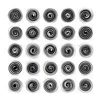 Abstract Twister Design Element Vector Collection