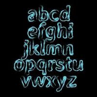 Abstract Hand Drawn Graphic Alphabet vector