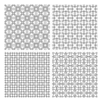 línea abstracta arte de patrones sin fisuras vector