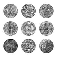 Round Shape With Abstract Grunge Texture vector