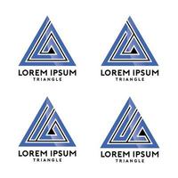 Triangle Line Logo Design Vector