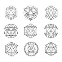 forma de geometría sagrada vector