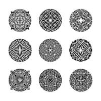 Artistic Decorative Round Vector Set