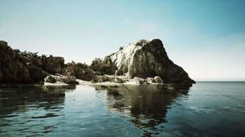 rocky coastline in Sintra Portugal video