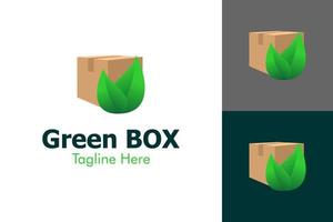 Illustration Vector Graphic of Green Box Logo. Perfect to use for Technology Company