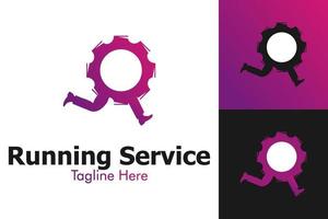 Illustration Vector Graphic of Running Service Logo. Perfect to use for Technology Company