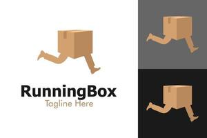 Illustration Vector Graphic of Running Box Logo. Perfect to use for Technology Company