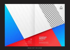 corporate company profile, annual report cover vector