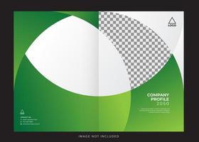 corporate company profile, annual report cover vector