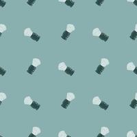 Shaving brush seamless pattern. Barber shop in doodle style. vector