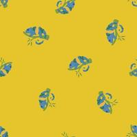 Chameleon seamless pattern. Background of tropical lizard. vector