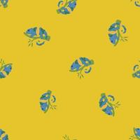 Chameleon seamless pattern. Background of tropical lizard. vector