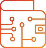 Digital Wallet Icon Style vector