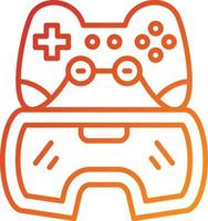 Vr Gaming Icon Style vector