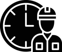 Working Hours Icon Style vector