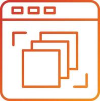 Depth Perception Icon Style vector