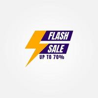 Flash sale banner design vector