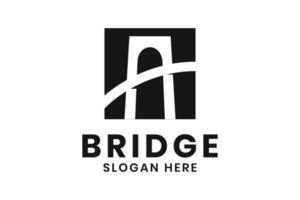 Bridge logo design vector