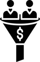 Sales Funnel Icon Style vector