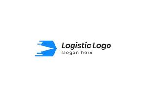 Logistic logo design vector