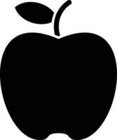 estilo de icono de manzana vector