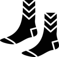 estilo de icono de calcetines vector