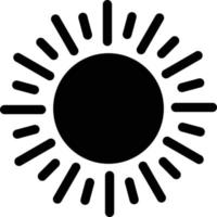 estilo de icono de sol vector