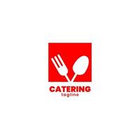 vector de diseño de logotipo de comida de catering