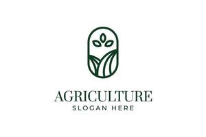 Agriculture logo design vector